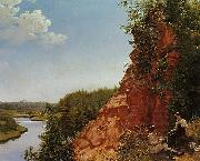 Alexey Tyranov View of the River Tosno china oil painting artist